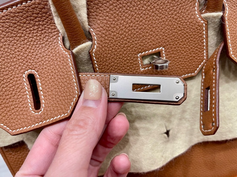 Birkin30金棕銀扣,-20