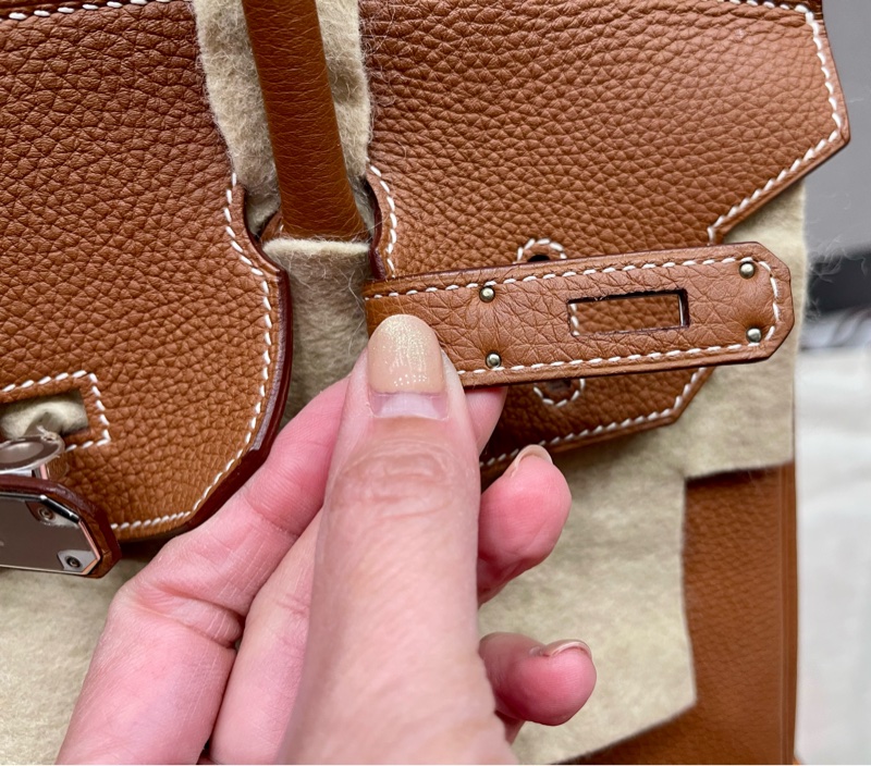 Birkin30金棕銀扣,-22