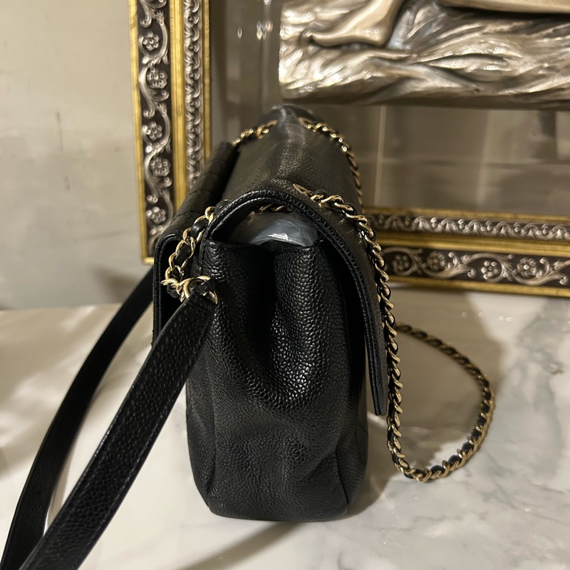 ✨Chanel 小號雙面郵差包 超級酷 雙面都好看 99🖤-3