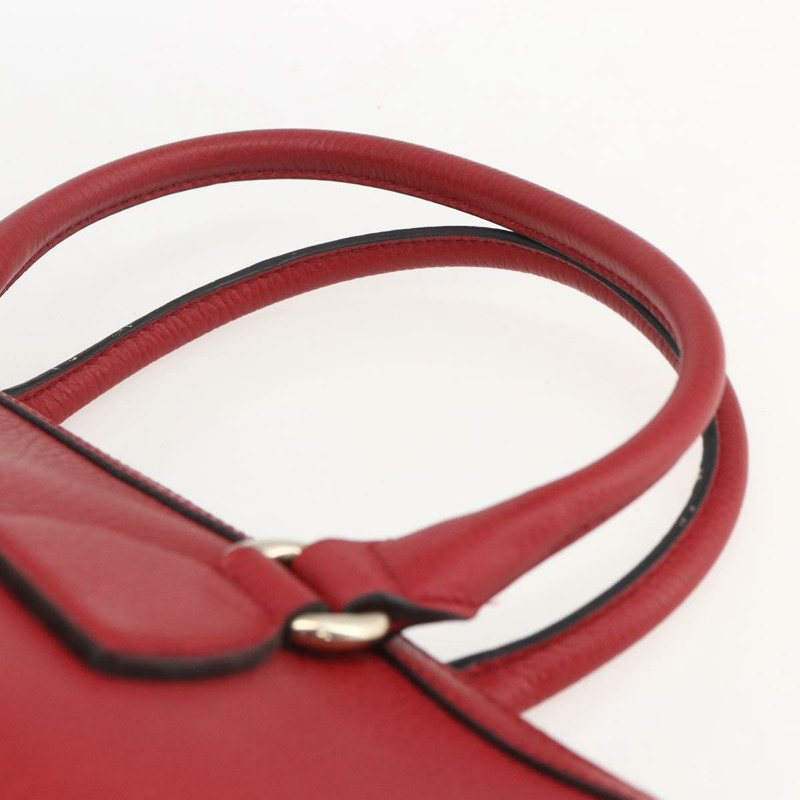 【日本直送】GUCCI 互扣式手提包 皮革 兩用 紅色 金色 449659 正品 ep12480-13