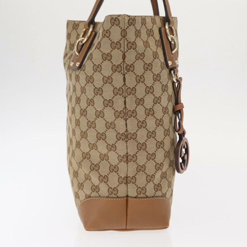 【日本直送】GUCCI GG帆布托特包 米色 金色 247237 正品 ka1057-3