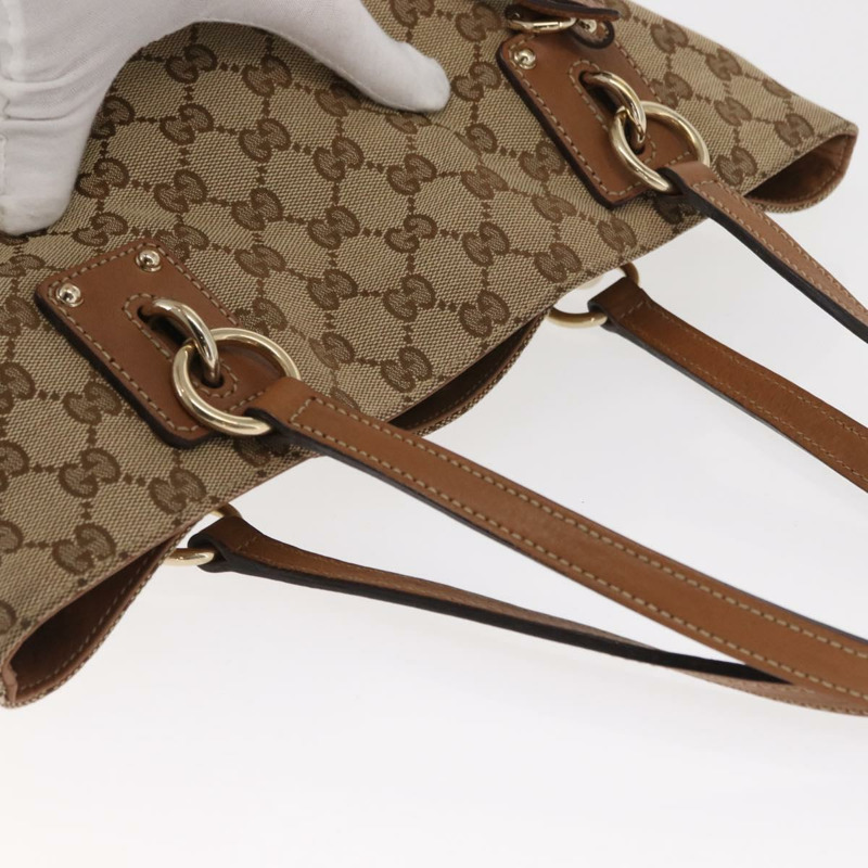 【日本直送】GUCCI GG帆布托特包 米色 金色 247237 正品 ka1057-5