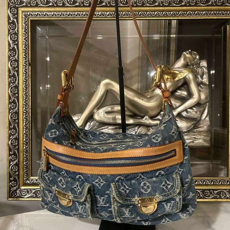 ✨Lv 牛仔藍 baggy 做舊老花 超時尚 99新💙-2