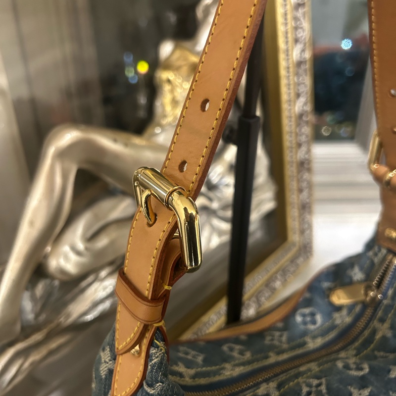 ✨Lv 牛仔藍 baggy 做舊老花 超時尚 99新💙-5