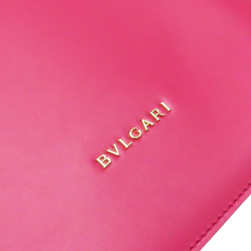 桃紅色 牛皮 Galuchat Serpenti Forever 肩背包【BVLGARI 寶格麗】-6