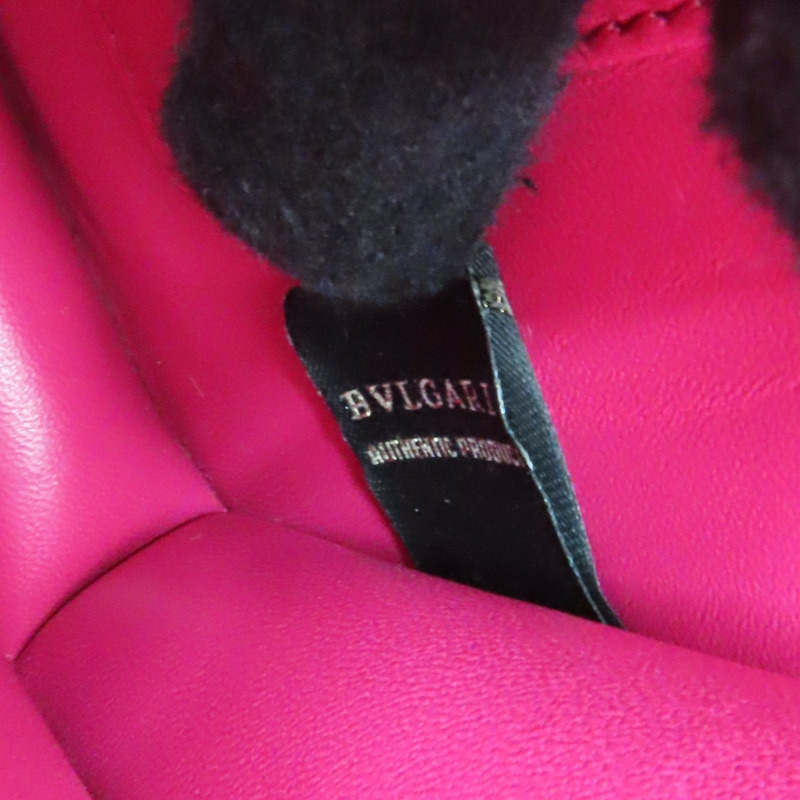 桃紅色 牛皮 Galuchat Serpenti Forever 肩背包【BVLGARI 寶格麗】-8