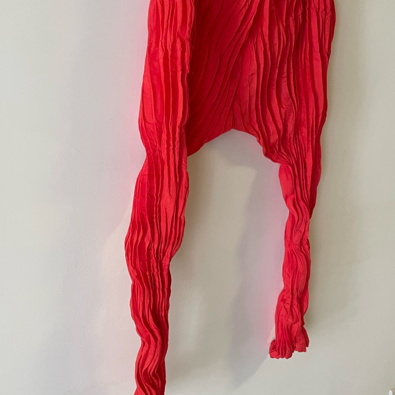 三宅一生ME 橘色造型飛鼠褲-4