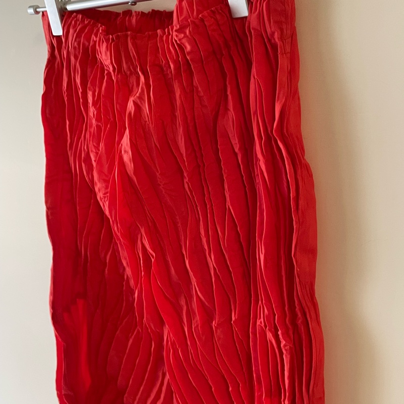 三宅一生ME 橘色造型飛鼠褲-5