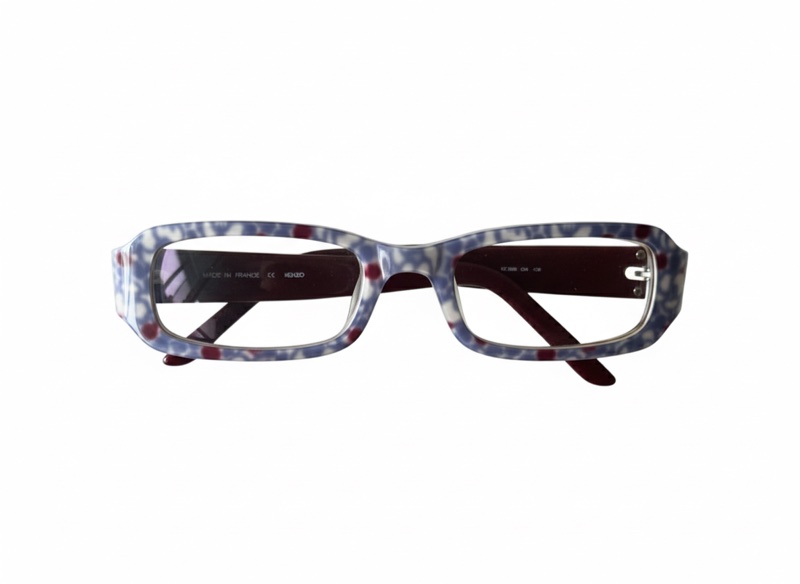 kenzo 法國製 花朵風方形眼鏡-0