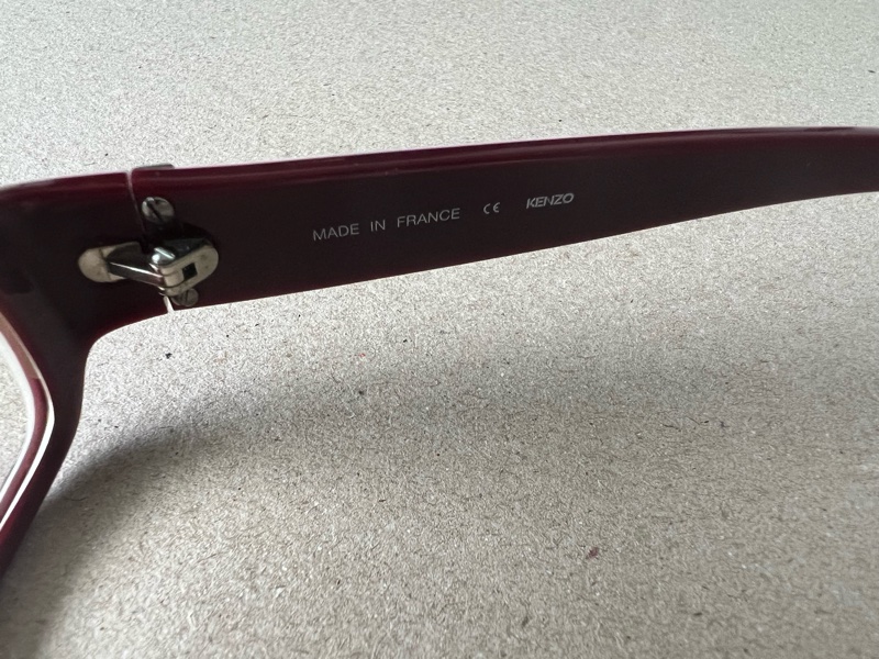 kenzo 法國製 花朵風方形眼鏡-2