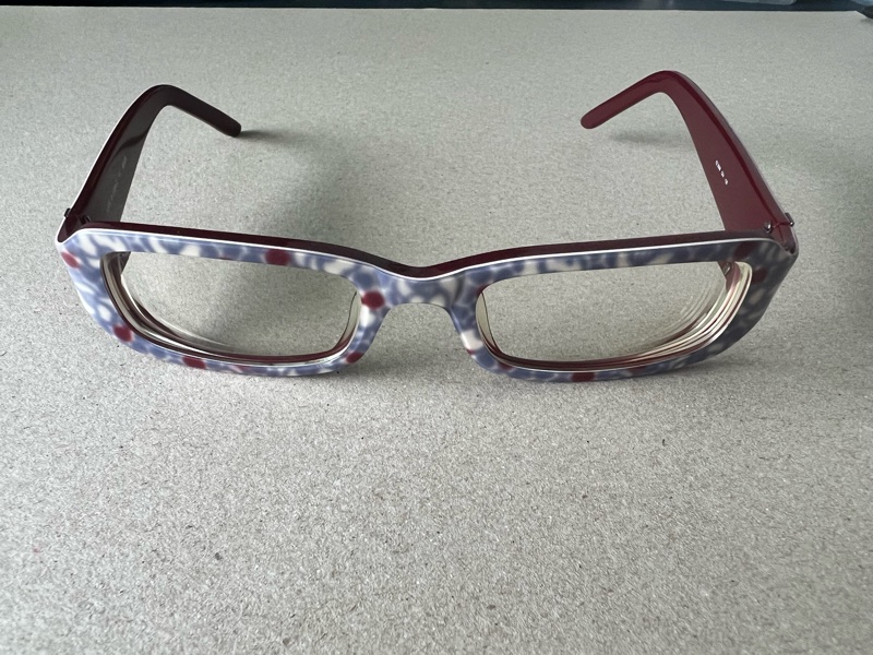 kenzo 法國製 花朵風方形眼鏡-4