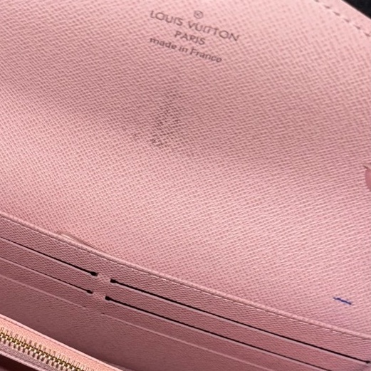 LV Sarah長夾 經典老花款 稀有粉色內裡❗️-12