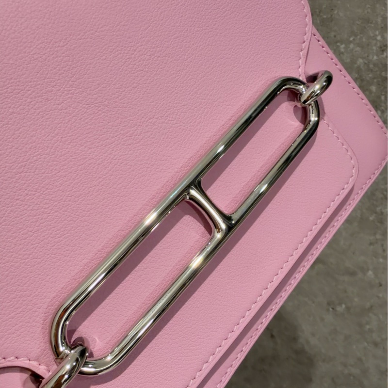 Hermes mini Roulis 銀扣/錦葵紫🫟🎨🌸小豬鼻-10