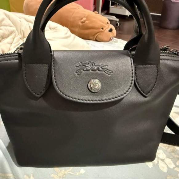 LE PLIAGE XTRA 手提包 XS 黑色 皮革-5