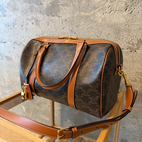 Celine Boston bag 手提斜背兩用 經典老花大波士頓包