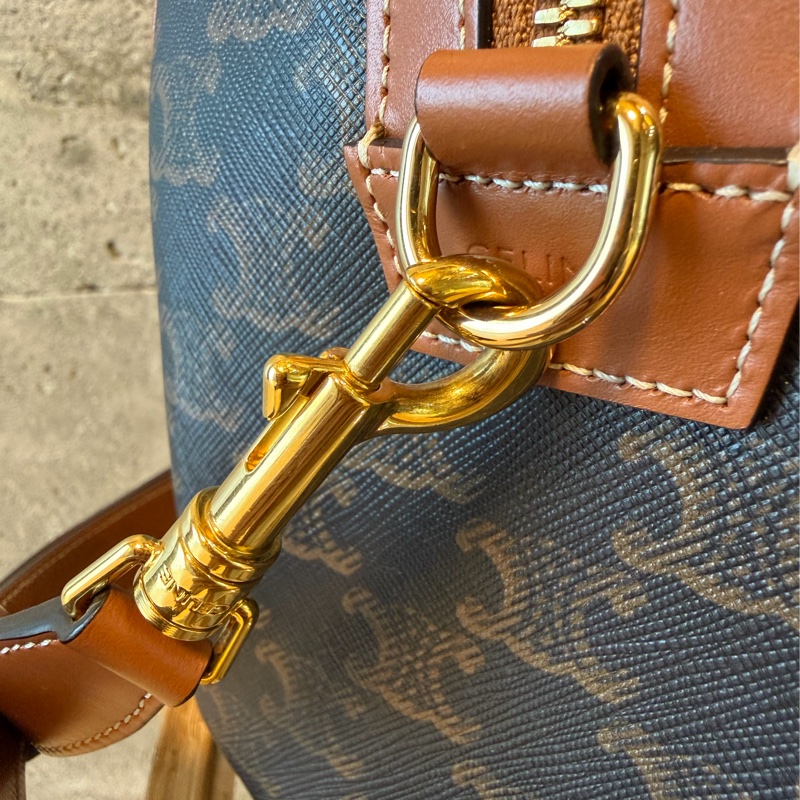 Celine Boston bag 手提斜背兩用 經典老花大波士頓包-17