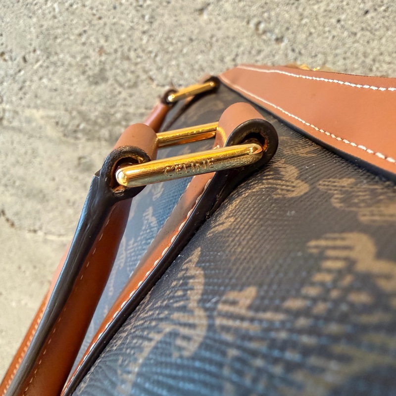 Celine Boston bag 手提斜背兩用 經典老花大波士頓包-19