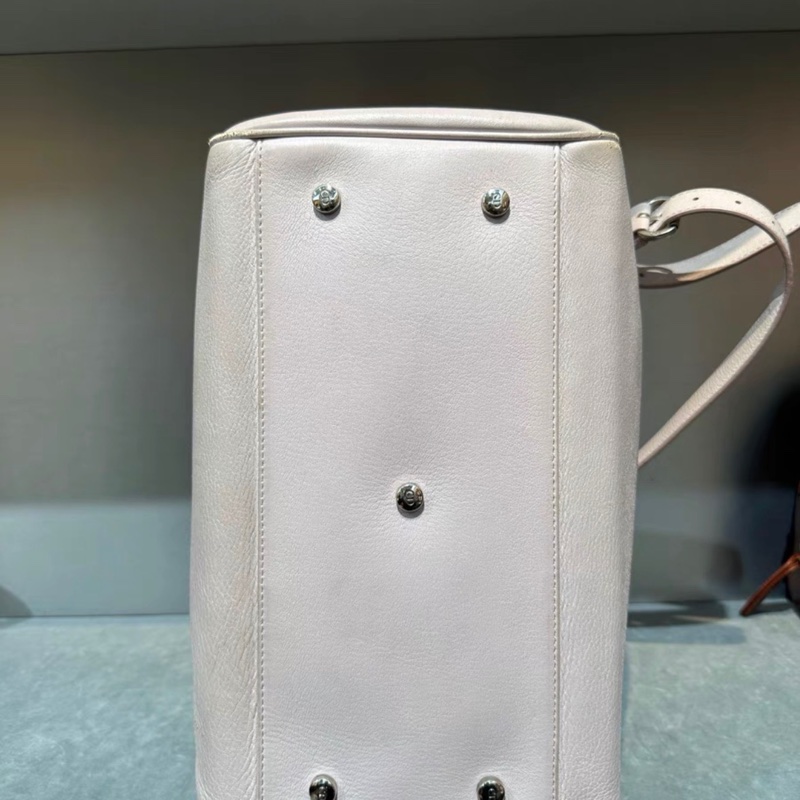 迪奧 粉色全皮波士頓包-3