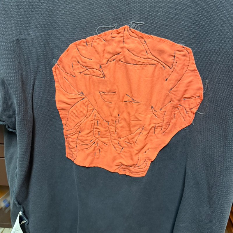 LV MEN 男 短袖上衣 T恤 針織 鏤空 深灰 logo-5