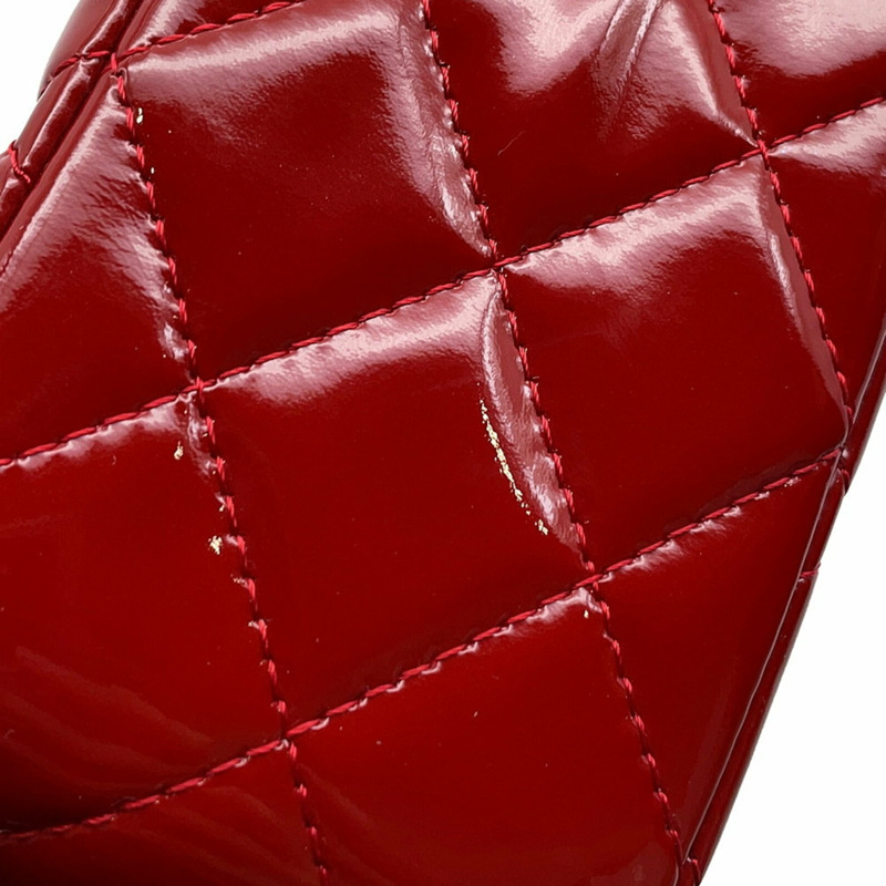 香奈兒鏈條單背包 Matelasse 25 Coco 標誌雙琺瑯漆皮 A01112-8