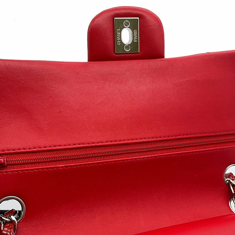 香奈兒鏈條單背包 Matelasse 25 Coco 標誌雙琺瑯漆皮 A01112-12