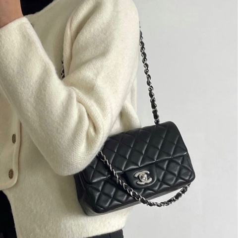 ✨Chanel cf大mini 有保卡 菱格飽滿包型超好 貴氣滿分💯