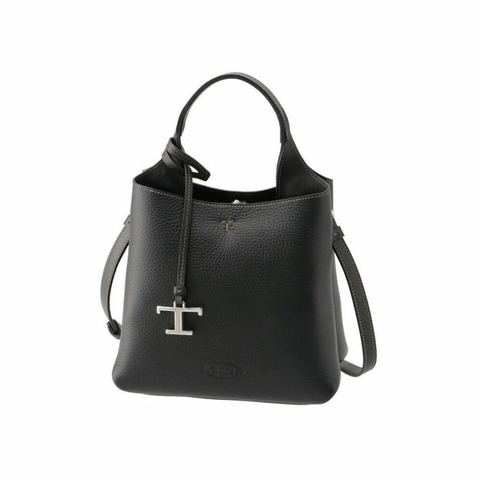 TODS Timeless Logo 水桶斜背包 黑色 25FW