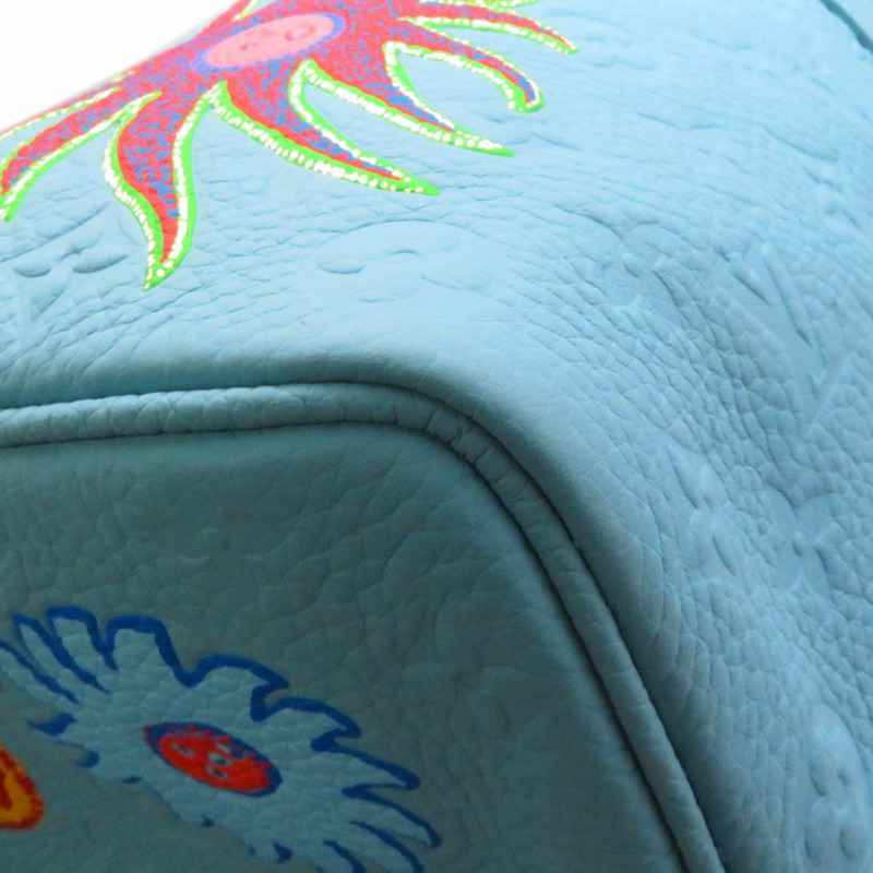 Louis Vuitton Boston Bag Monogram Taurillon LV×YK Bandouliere 50 M21713 in Yayoi Kusama Colloration-10