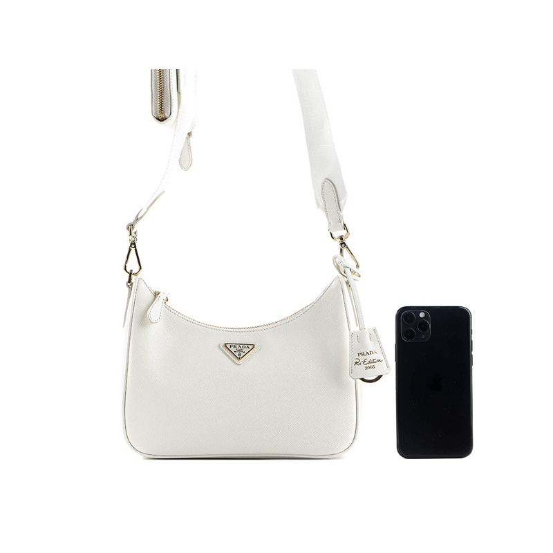 PRADA 復刻版 Saffiano 單肩包-20