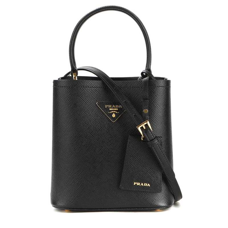 PRADA 女士 Panier Saffiano 單肩包 24SS (1BA217 2ERX NERO)-3