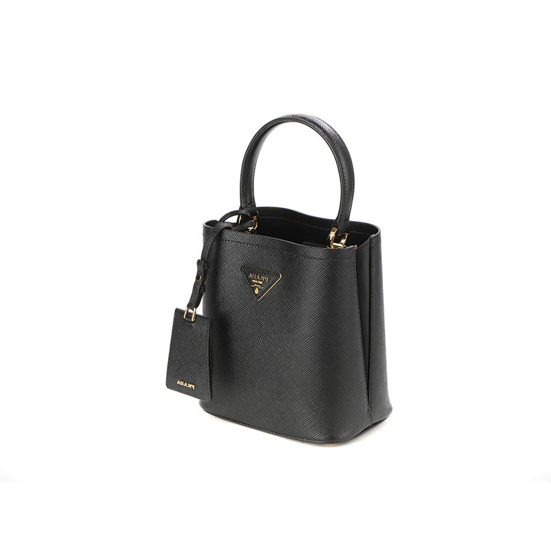 PRADA 女士 Panier Saffiano 單肩包 24SS (1BA217 2ERX NERO)-5