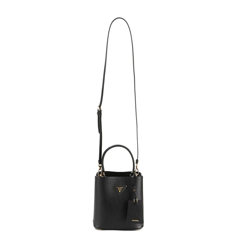 PRADA 女士 Panier Saffiano 單肩包 24SS (1BA217 2ERX NERO)-7