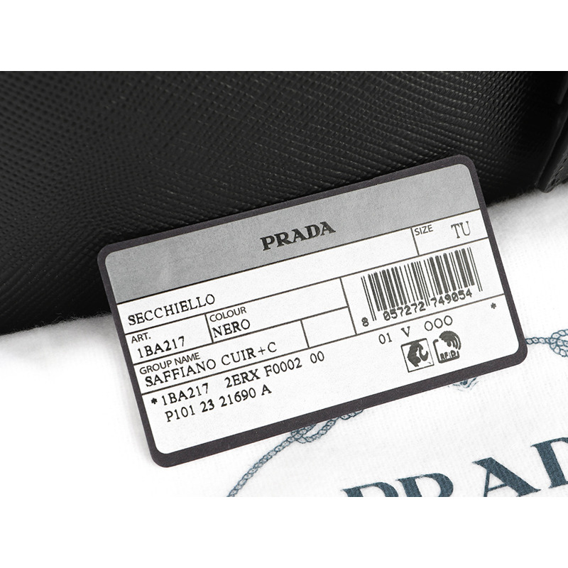 PRADA 女士 Panier Saffiano 單肩包 24SS (1BA217 2ERX NERO)-16