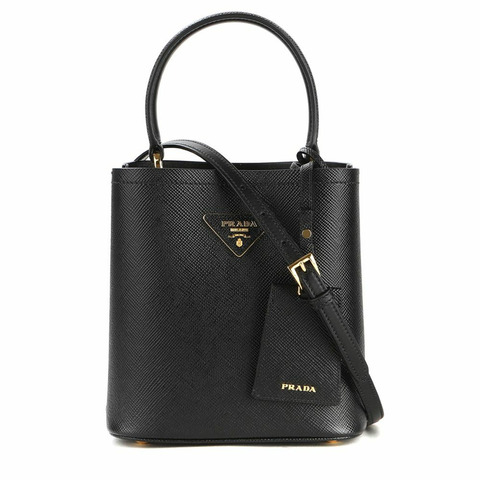 PRADA 女士 Panier Saffiano 單肩包 24SS (1BA217 2ERX NERO)