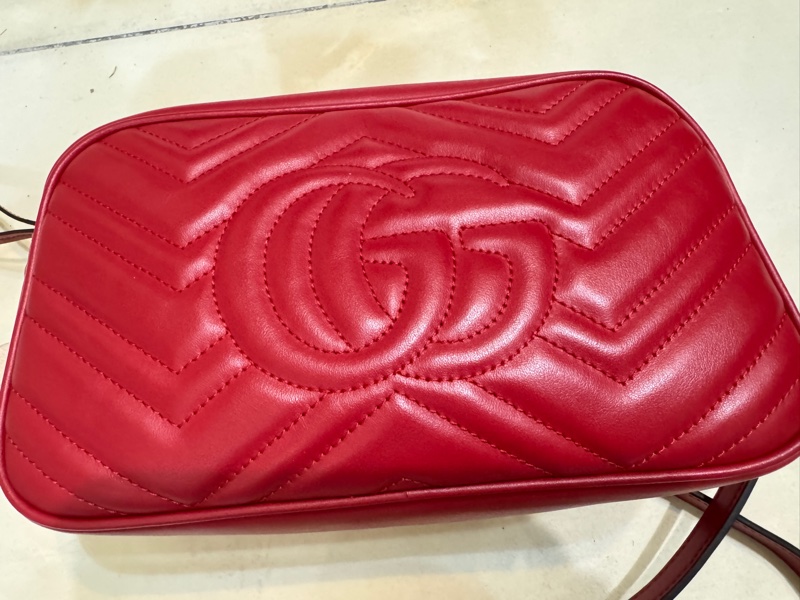 GUCCI 牛皮馬夢447632 MARMONT相機包 斜背包24cm包況極好🥳-1