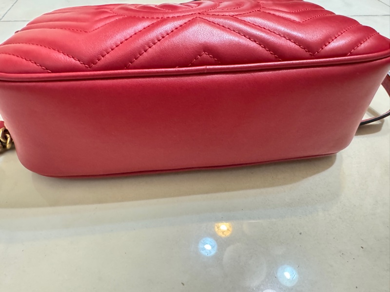 GUCCI 牛皮馬夢447632 MARMONT相機包 斜背包24cm包況極好🥳-3