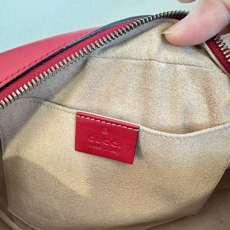 GUCCI 牛皮馬夢447632 MARMONT相機包 斜背包24cm包況極好🥳-12