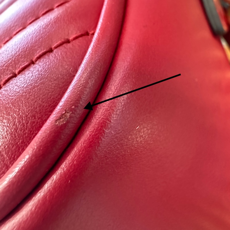 GUCCI 牛皮馬夢447632 MARMONT相機包 斜背包24cm包況極好🥳-24