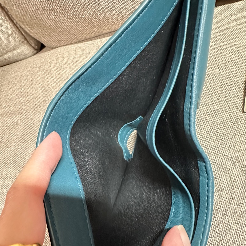 Bottega Veneta經典的 Intrecciato 編織皮夾 藍色-6