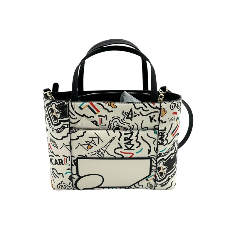 【美收精品】KARL LAGERFELD 白色手提肩背包 C-74-1