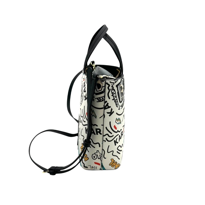 【美收精品】KARL LAGERFELD 白色手提肩背包 C-74-2