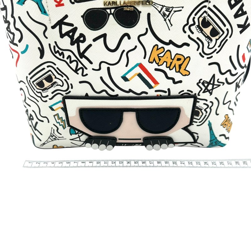 【美收精品】KARL LAGERFELD 白色手提肩背包 C-74-14