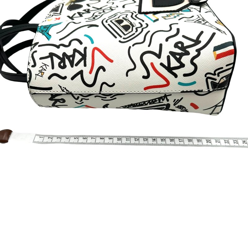 【美收精品】KARL LAGERFELD 白色手提肩背包 C-74-15