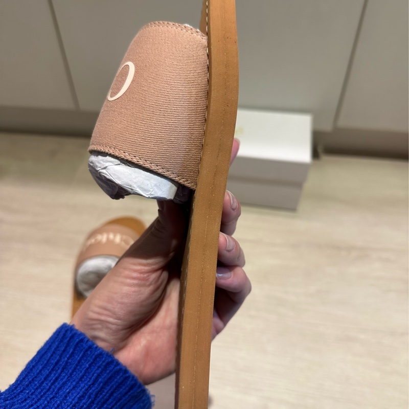 Chloé Kids logo 印花涼拖鞋 38 粉色-8