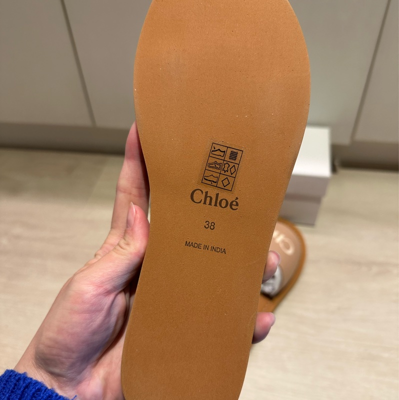 Chloé Kids logo 印花涼拖鞋 38 粉色-14