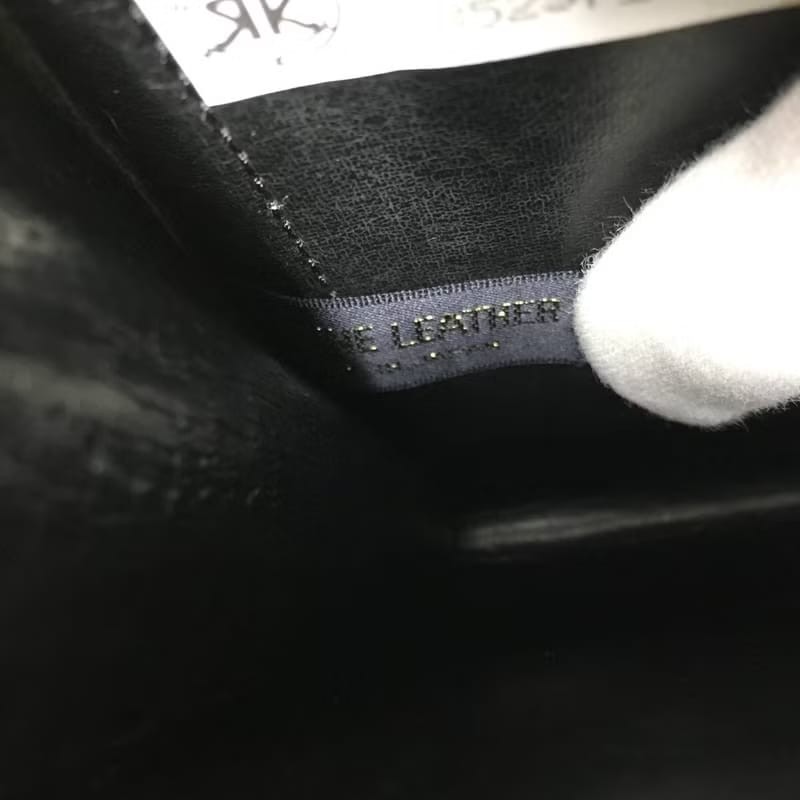 【LA LUNE】中古二手包 Dior 黑金色翻蓋包 單肩包 側背包 斜背包 古董包手袋-5