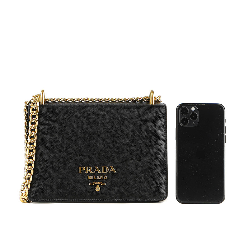 PRADA 24FW Saffiano 皮革肩背包-17