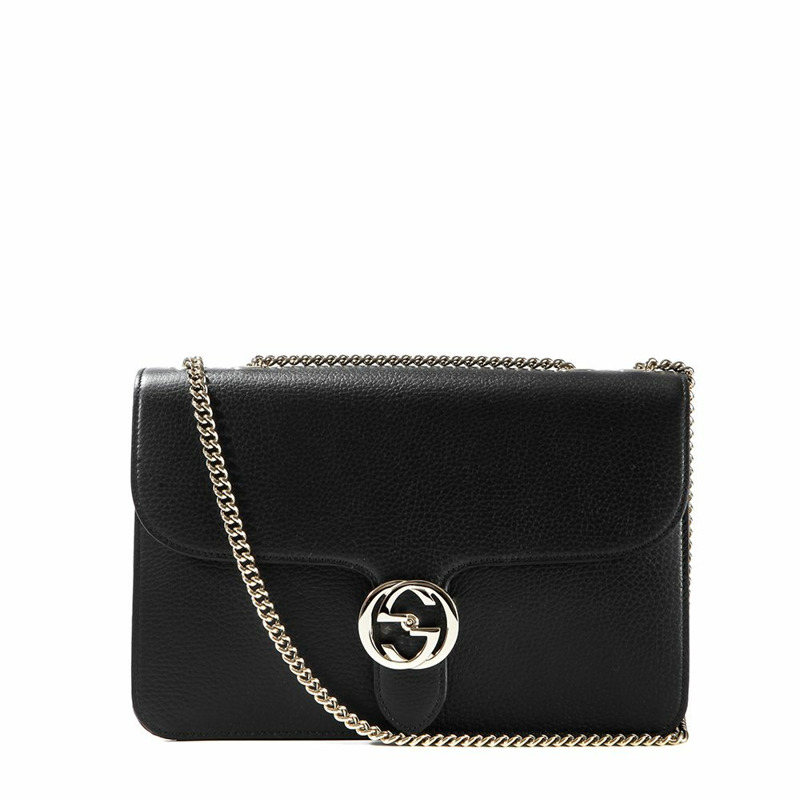 GUCCI 24秋冬 GG互扣鏈條單肩包-0