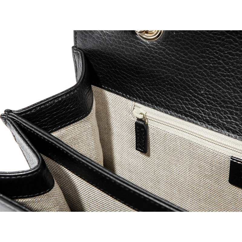 GUCCI 24秋冬 GG互扣鏈條單肩包-19