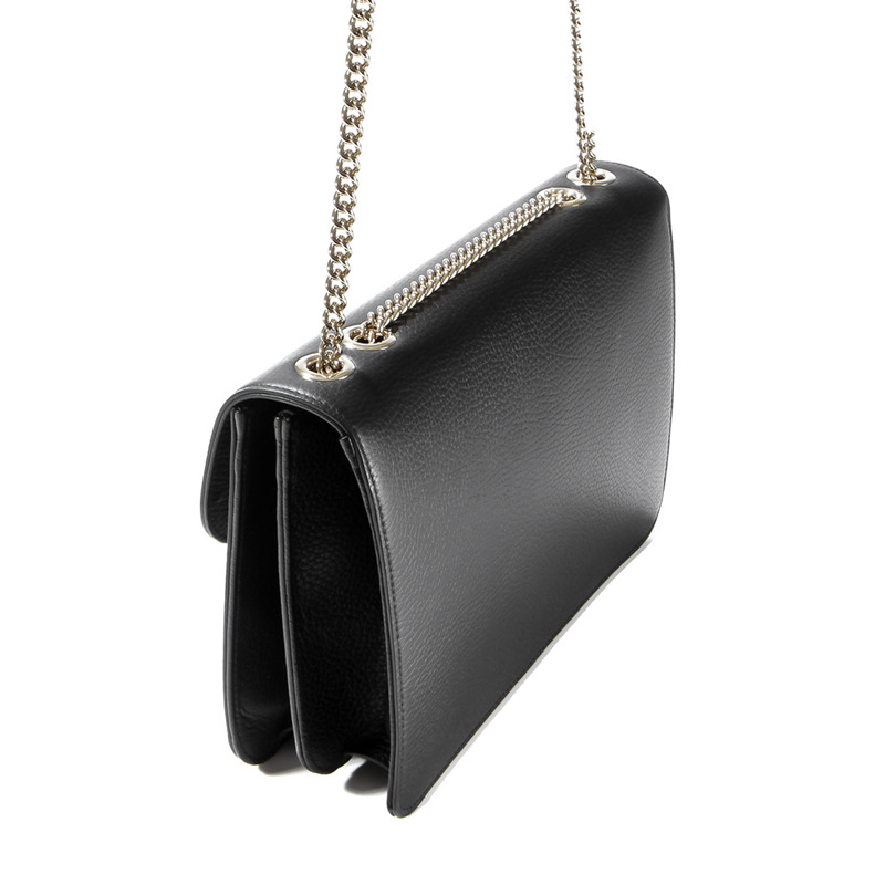 GUCCI 24秋冬 GG互扣鏈條單肩包-7